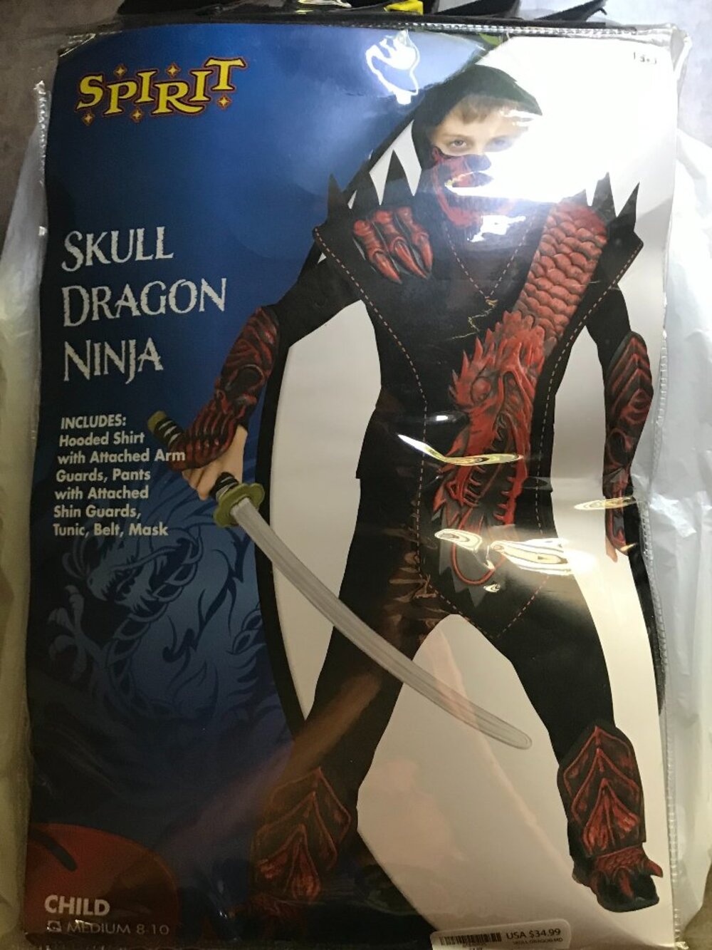 Boys Halloween costume size 8 /10